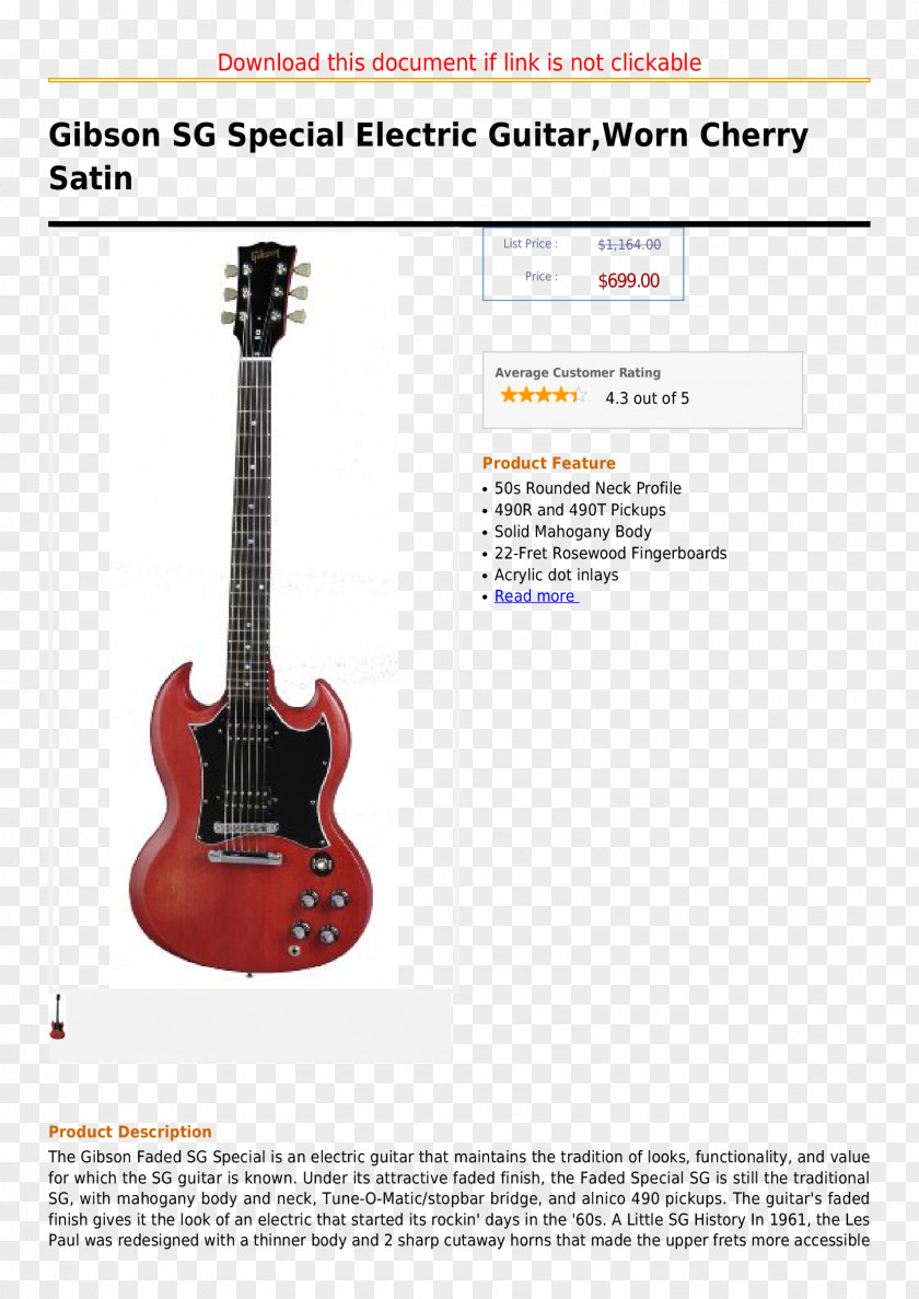 Acoustic Guitar Gibson SG Special Epiphone G-400 Les Paul Doublecut PNG