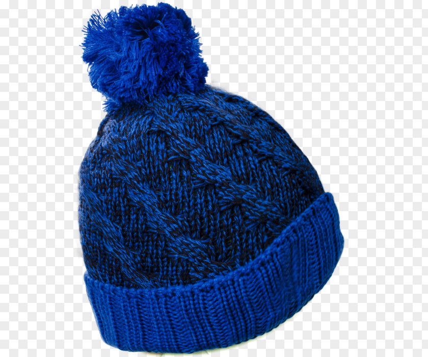 Beanie Knit Cap Cobalt Blue PNG