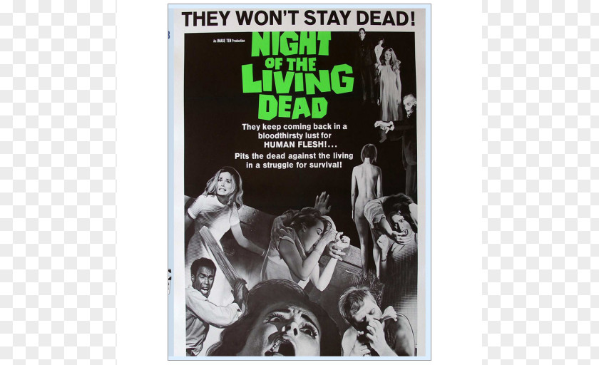 Night Of The Living Dead Film Poster Horror PNG