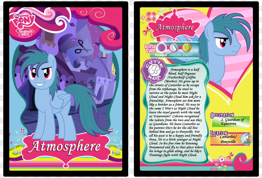 Atmospheric Card My Little Pony Collectible Game Fallout: Equestria Magic: The Gathering PNG