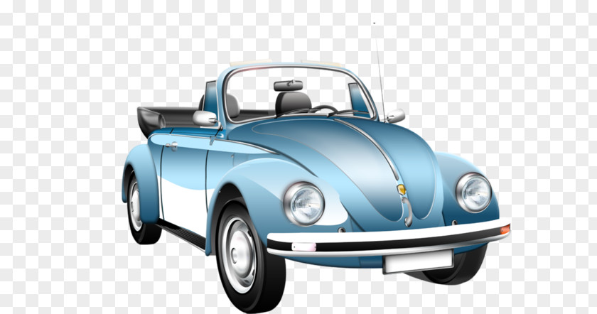 Blue Car Volkswagen Beetle New PNG