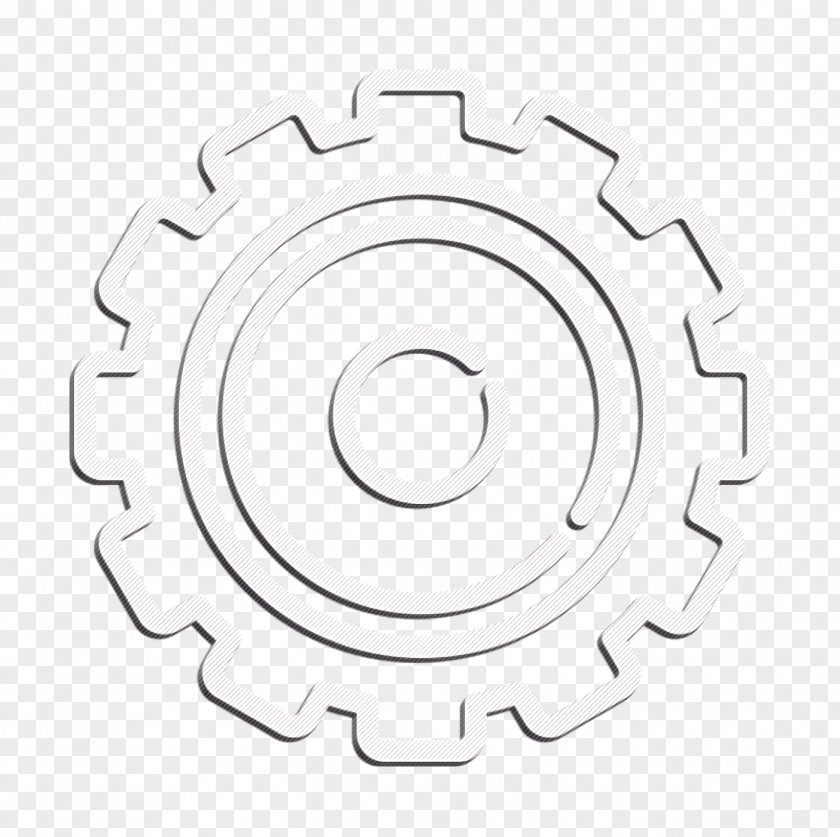 Cogwheel Icon Industrial Process Gear PNG