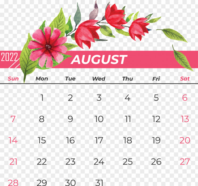 Flower Calendar Font Petal Meter PNG