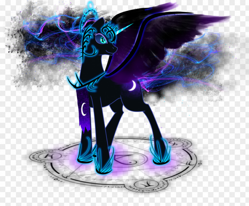 Glowing Moon Princess Luna Nightmare DeviantArt Equestria PNG