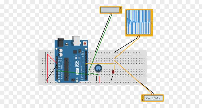 Led Circuit Electronic Component Diagram Simulation Electrical Network PNG