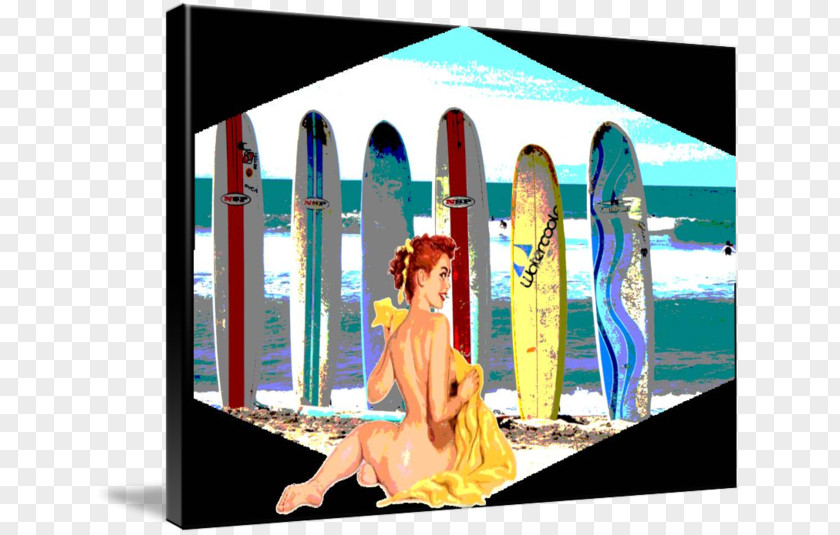 Watercolor Surfboard Imagekind Art Poster Graphic Design Paper PNG