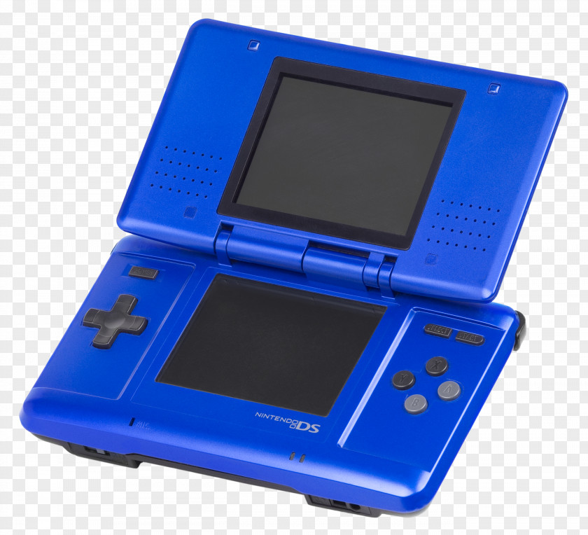 Blue Nintendo DSi Handheld Game Console DS Lite PNG