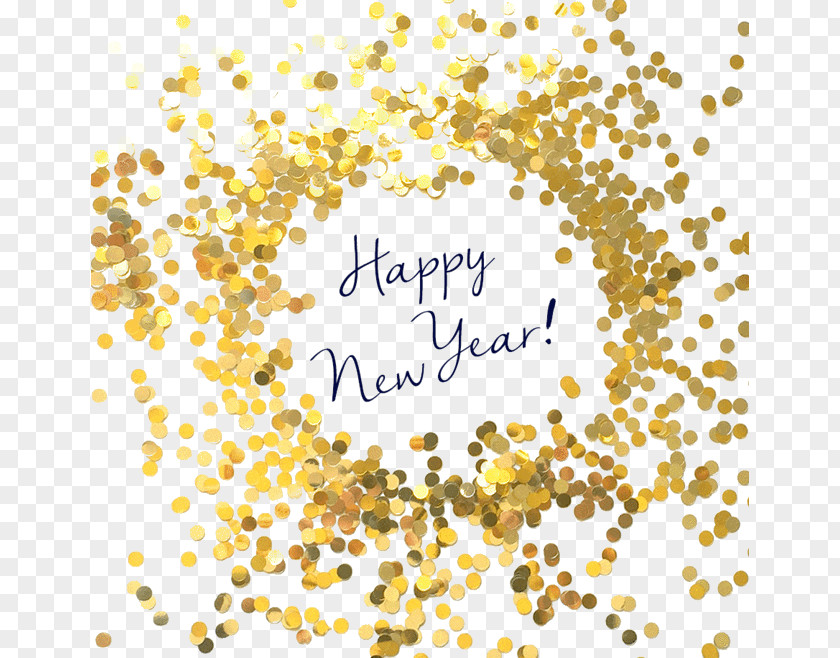 Gold Background New Year's Day Wish Birthday Holiday PNG