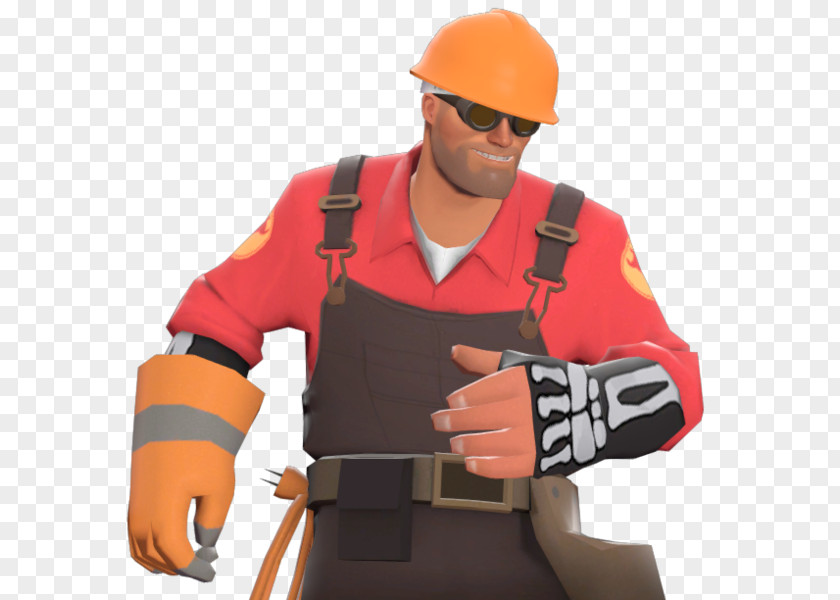 Hard Hats Construction Worker Foreman Team Fortress 2 Loadout PNG