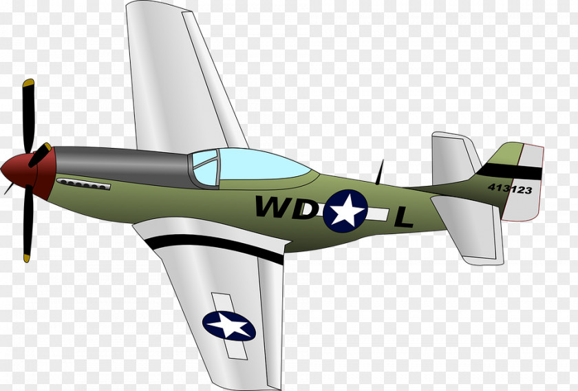 Airplane North American P-51 Mustang Clip Art PNG