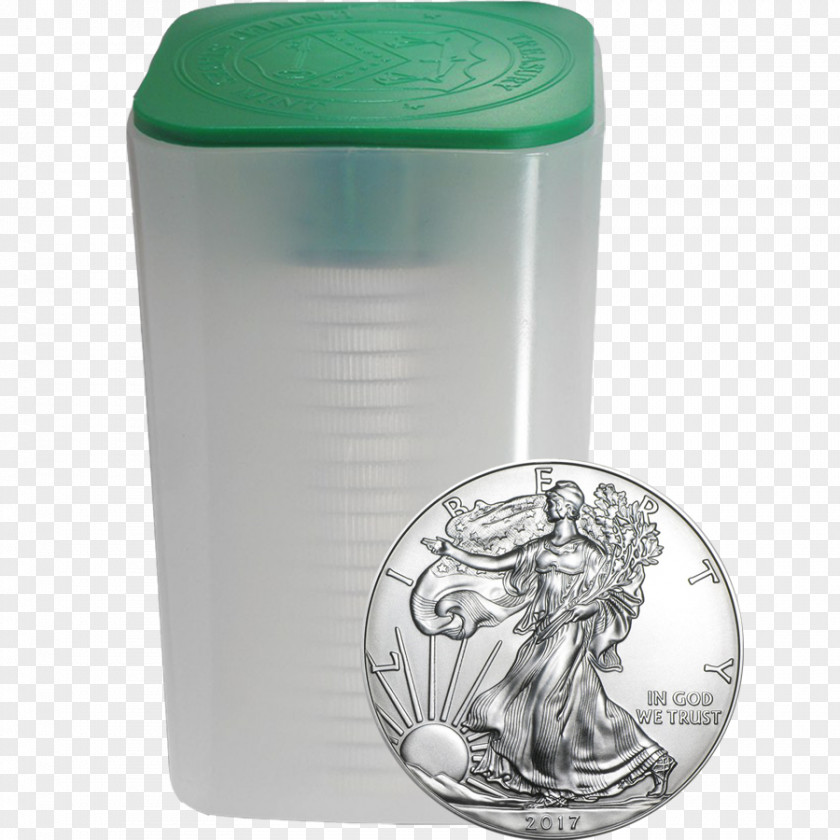 Bullion American Silver Eagle Dollar Coin PNG