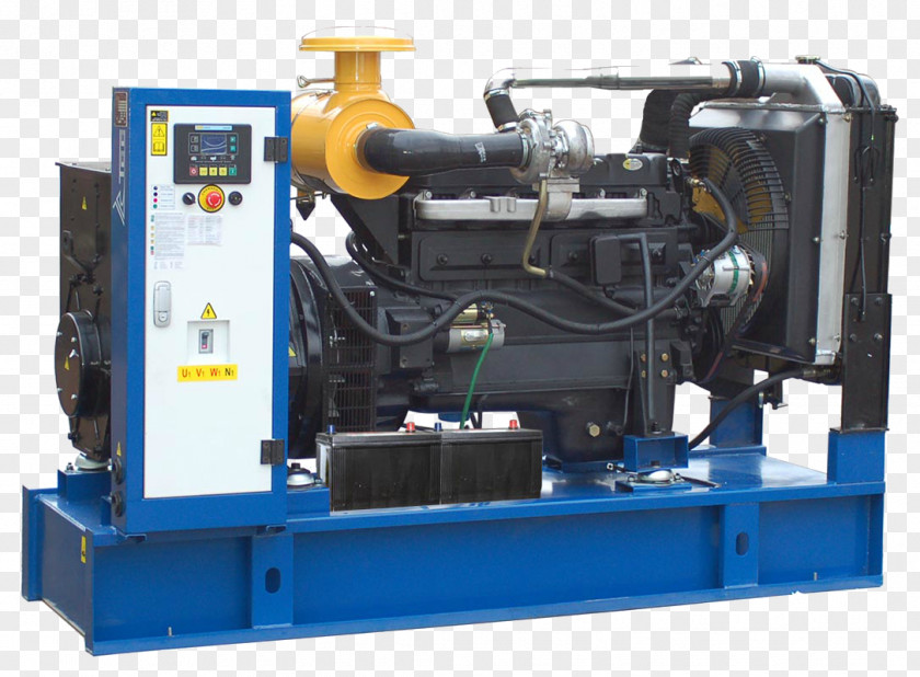 Engine Electric Generator Diesel Power Station PNG