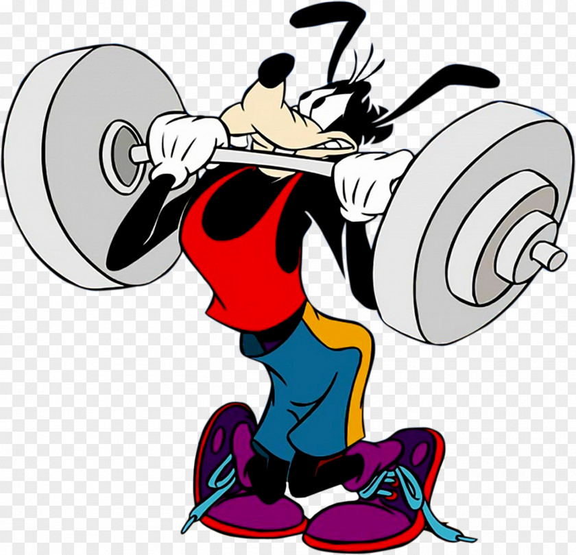 Goofy Mickey Mouse Donald Duck Weight Training Olympic Weightlifting PNG