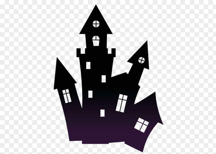 Halloween Haunted House Clip Art PNG