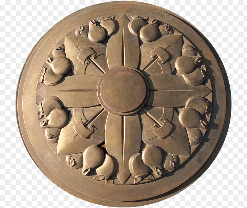 Medal 01504 Bronze Carving PNG