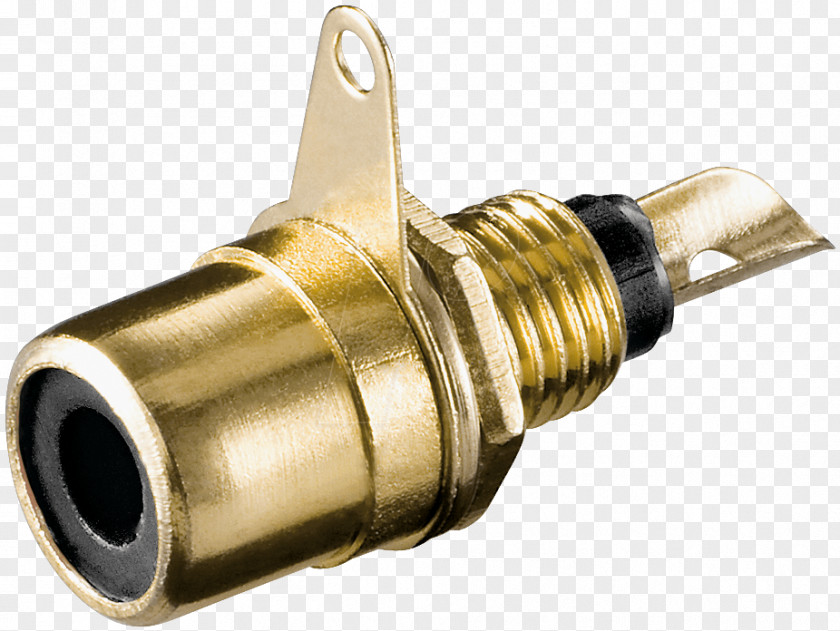 Mikrofon Gold RCA Connector Electrical Buchse Adapter Audio And Video PNG
