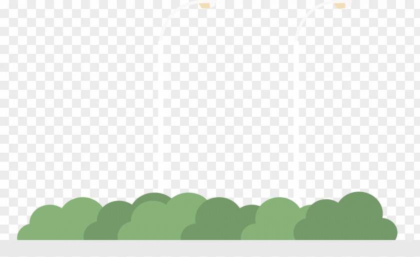 Roadside Bushes Cartoon PNG