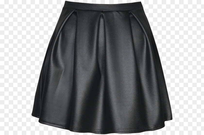 Skirt Black Silk PNG Silk, women's black leather A-line skirt art clipart PNG