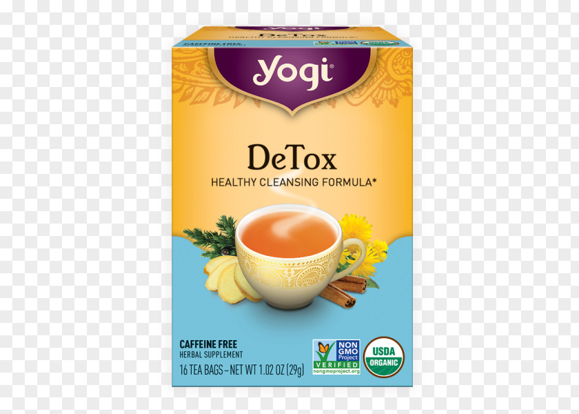 Tea Green Yogi Detoxification Bag PNG