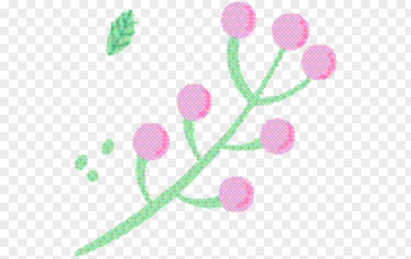 Flower Plant Stem Pink Cartoon PNG