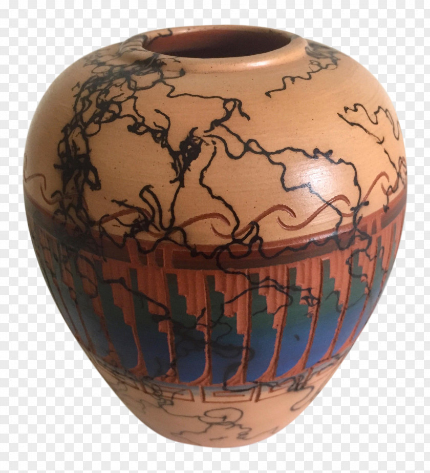 Vase Pottery Ceramic Art Navajo PNG