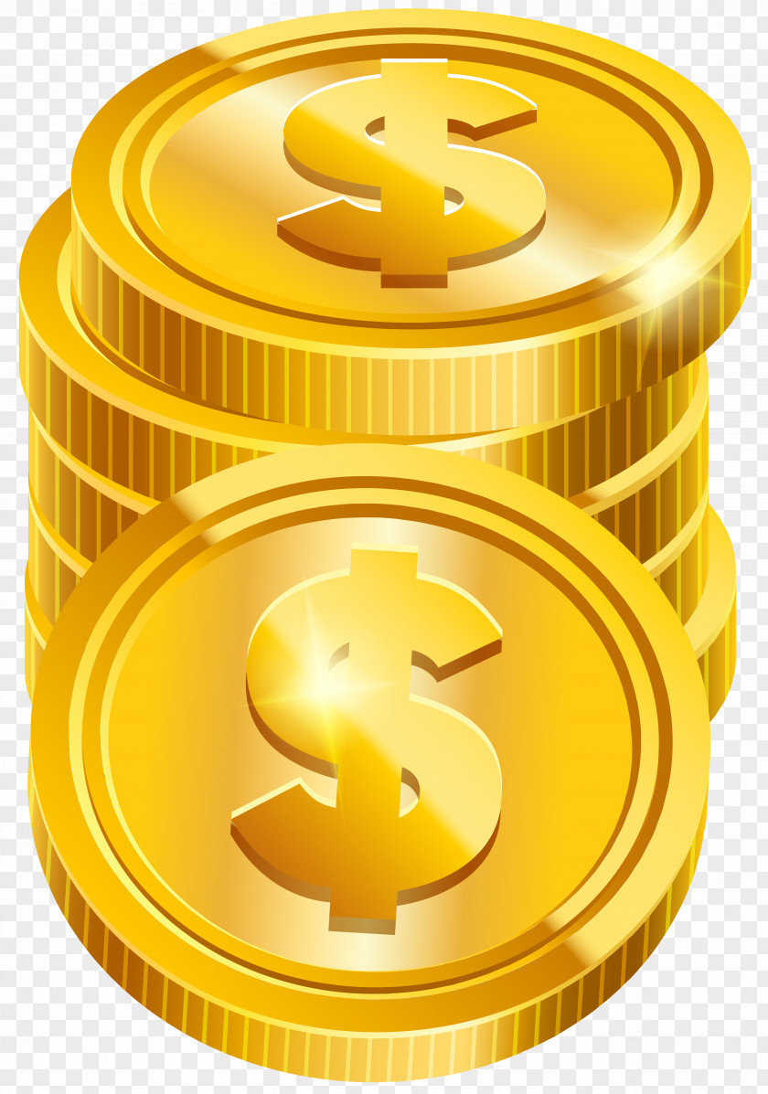 Coin Flying Gold Material PNG