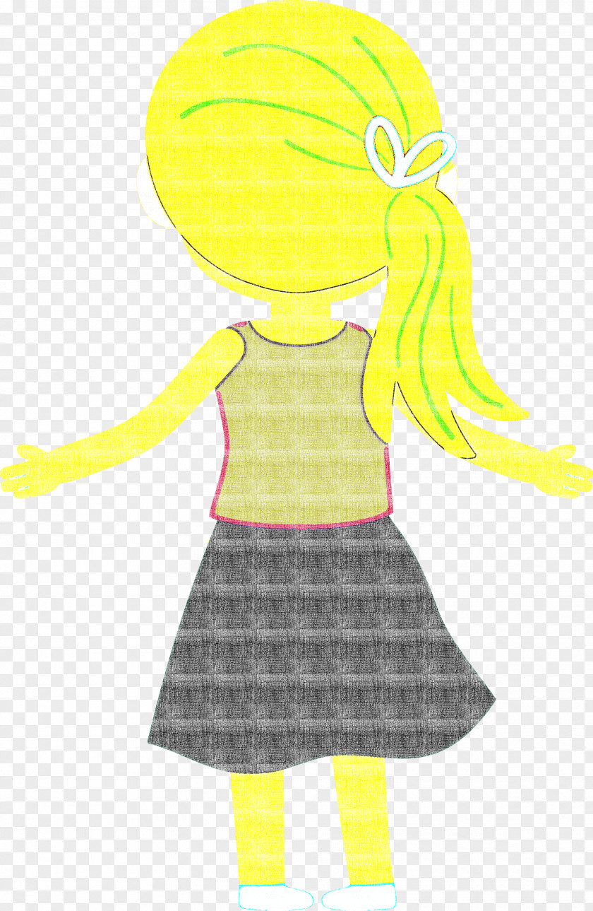 Dress Joint Character Yellow Pattern PNG