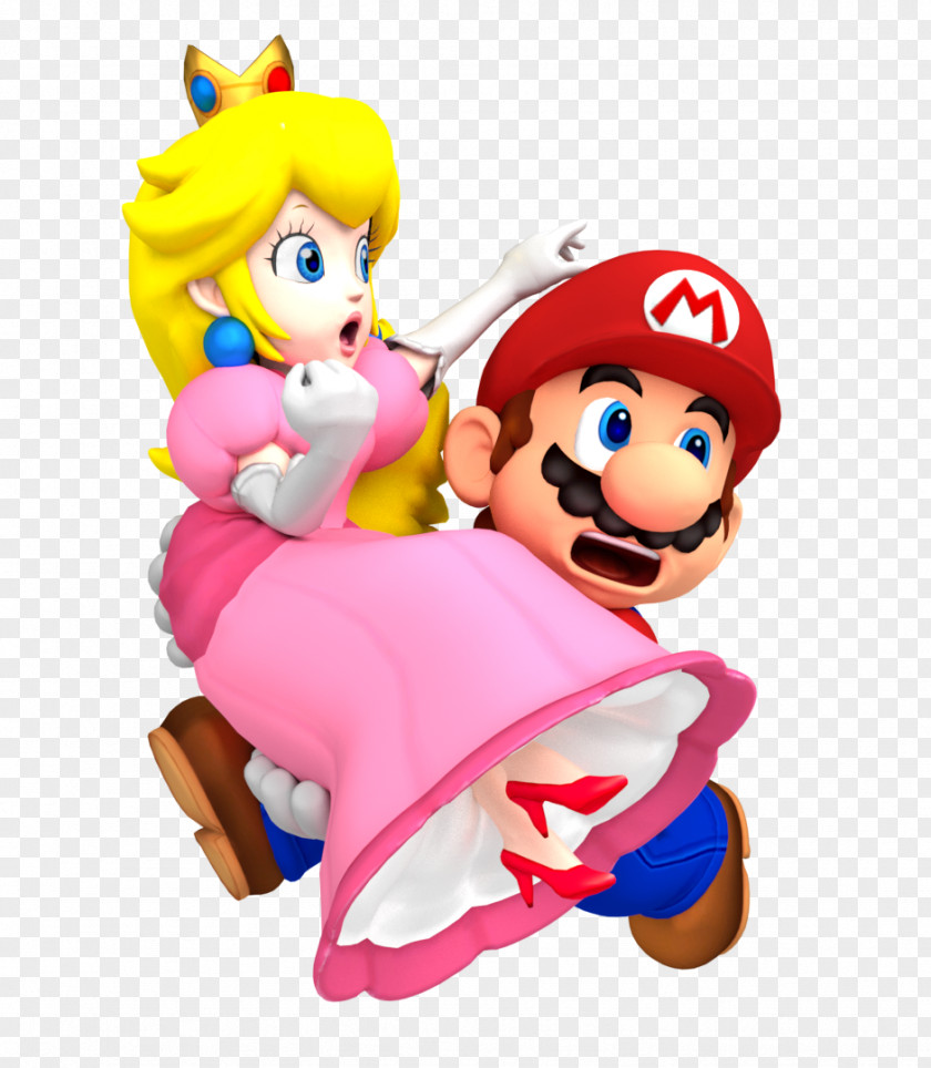 Mario Bros Princess Peach Super Bros. New PNG