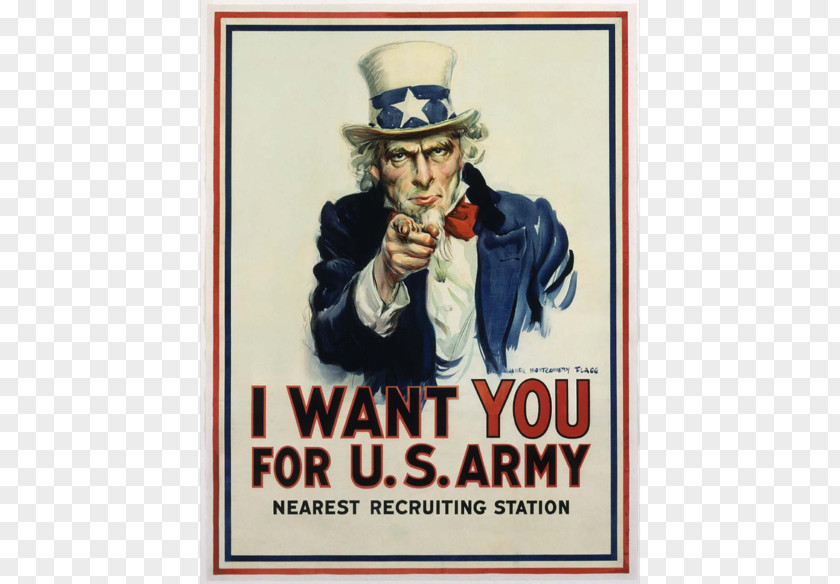 United States Uncle Sam I Want You Army Military Recruitment PNG