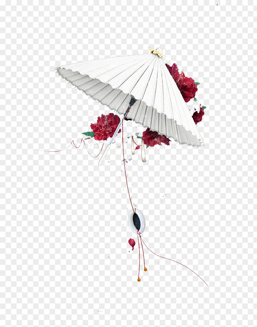 White Umbrella Poster PNG