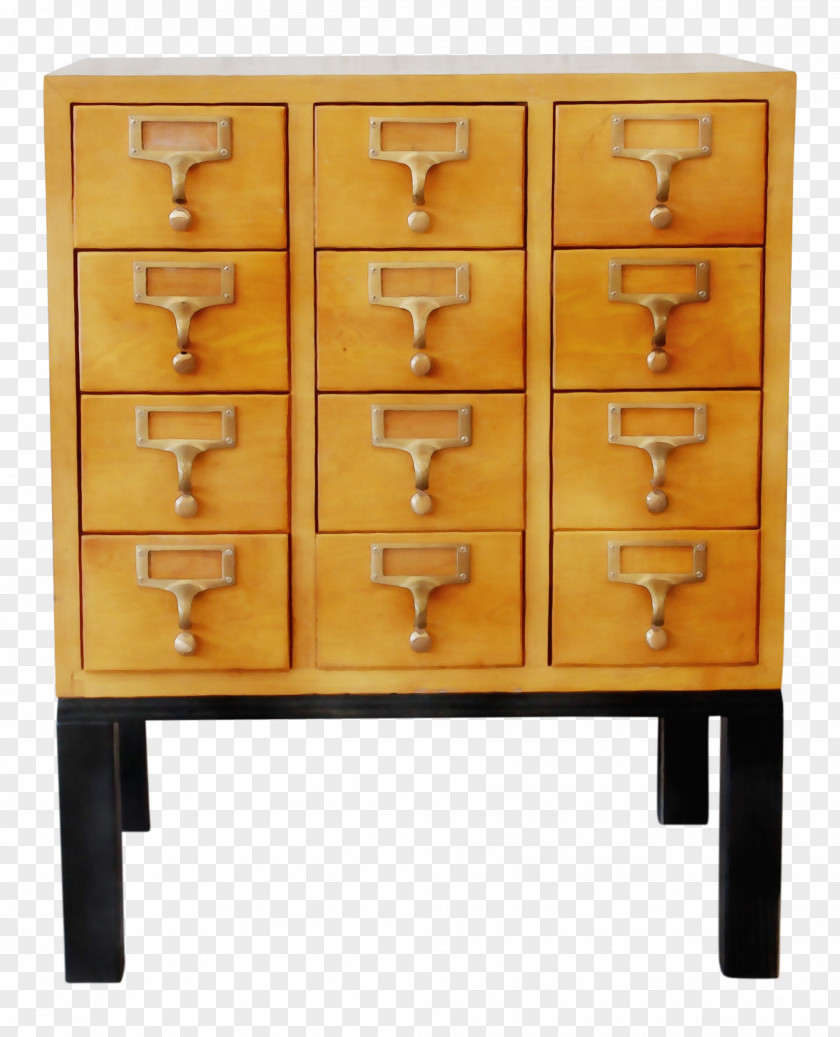 Sideboard Filing Cabinet Furniture Drawer Yellow Chest Of Drawers Table PNG