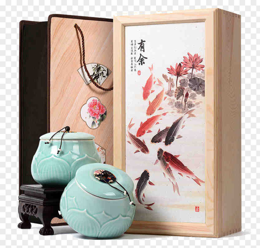 Tea Pot Gift Jiuru Ink Wash Painting Chinese Bird-and-flower PNG