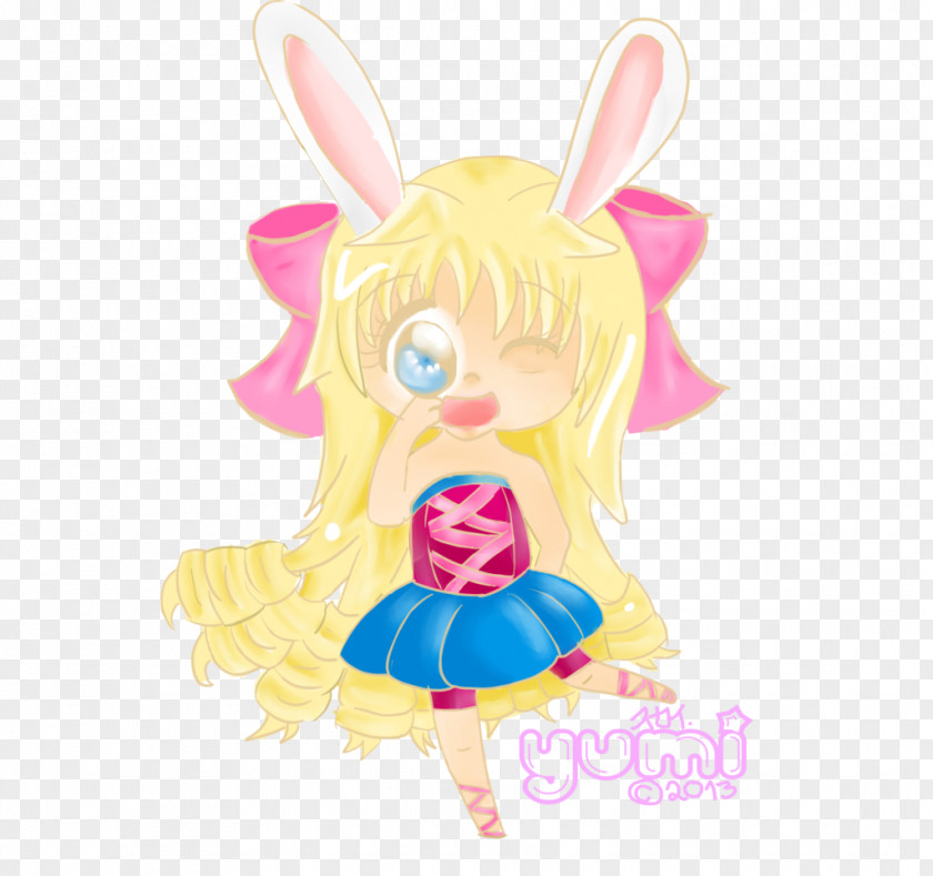 Doll Easter Bunny Figurine Animated Cartoon PNG