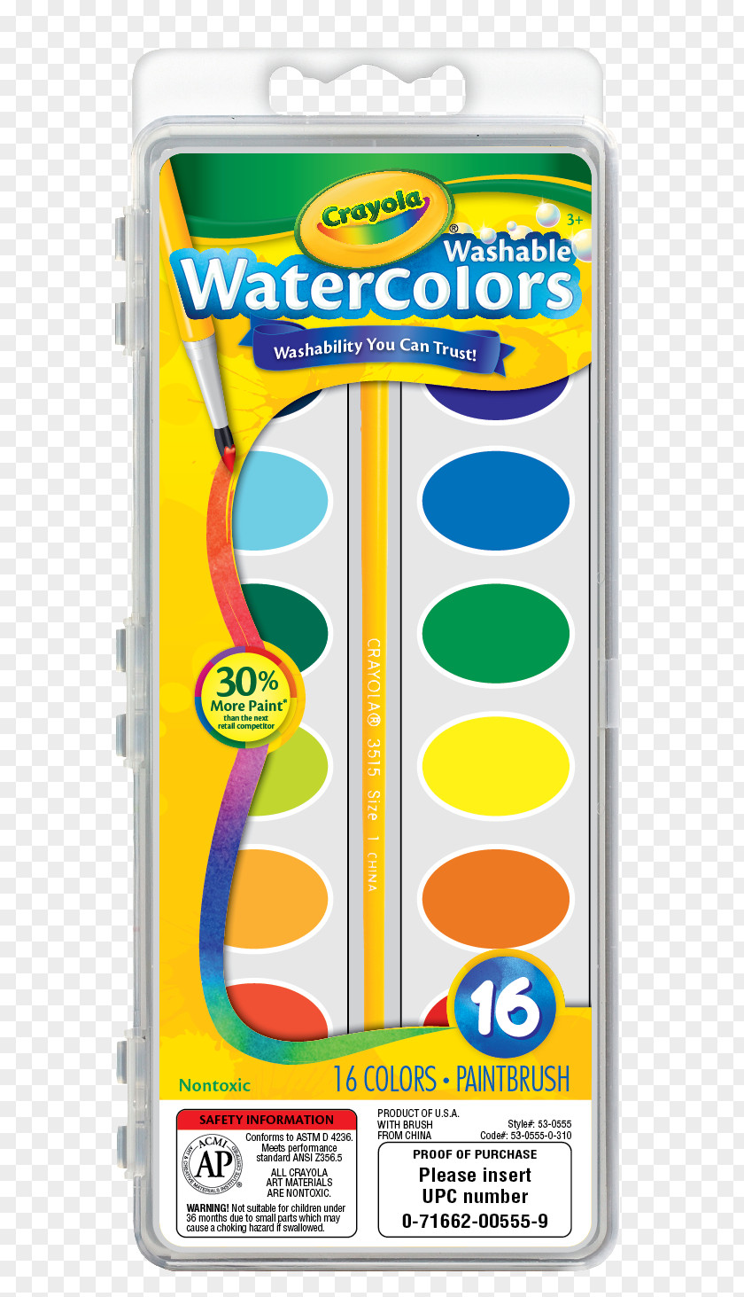 Paint Crayola Watercolor Painting School Brush PNG