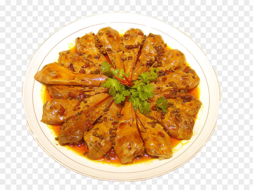 Spicy Duck Head Chana Masala Indian Cuisine Puri Pakistani Photography PNG