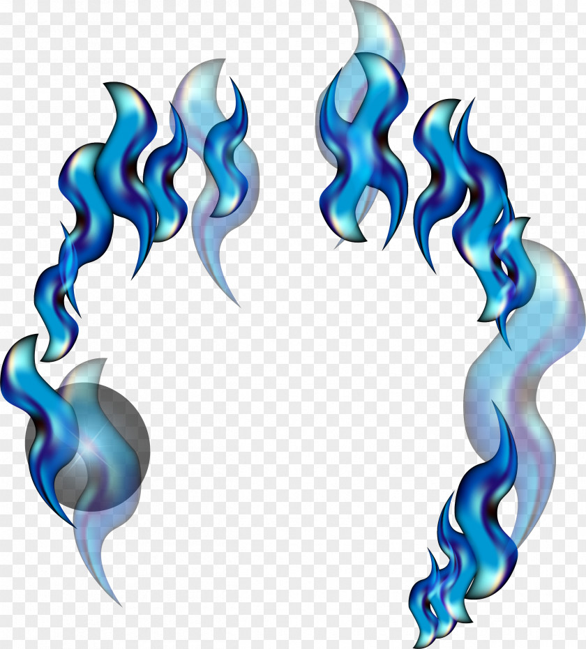 Blue Flame Clip Art PNG