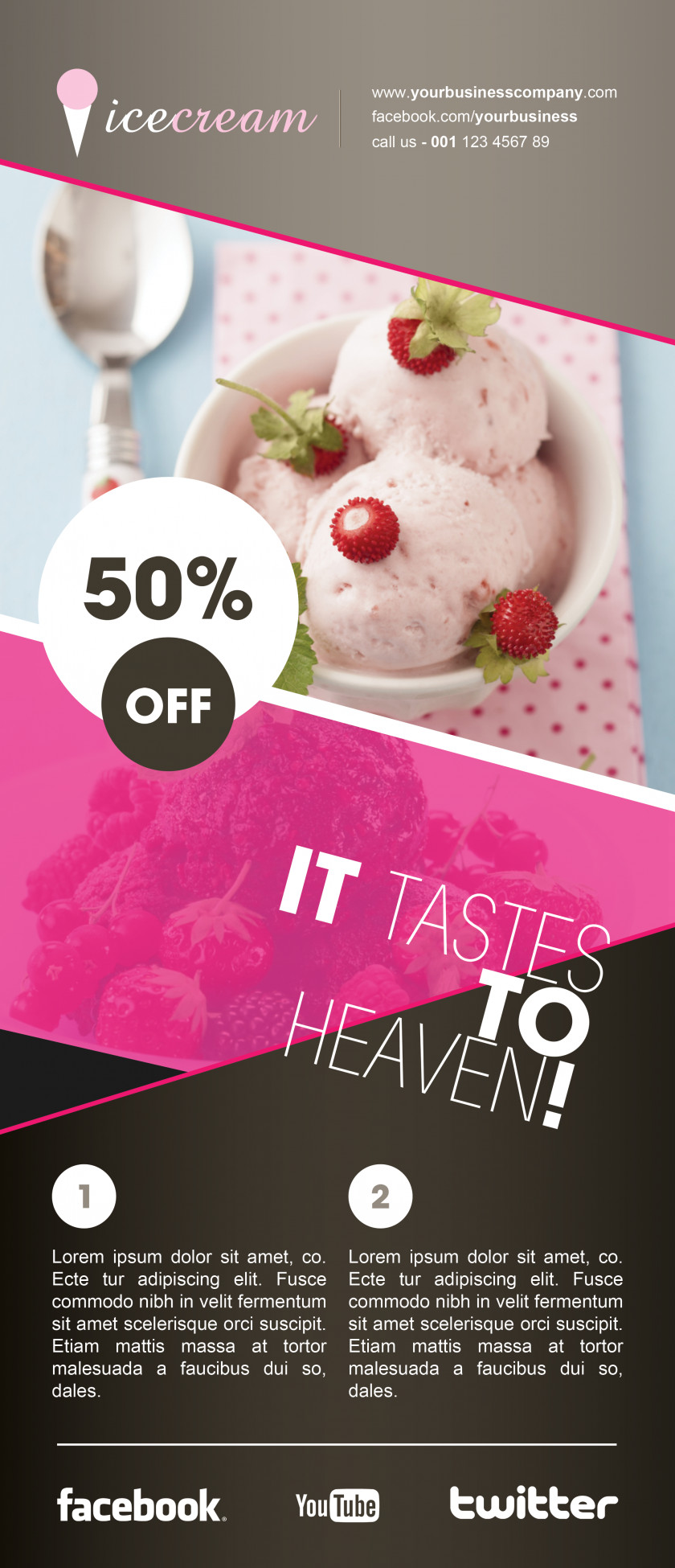 Dessert Shop X Display Rack Design Ice Cream Gelato Frozen Yogurt Poster PNG