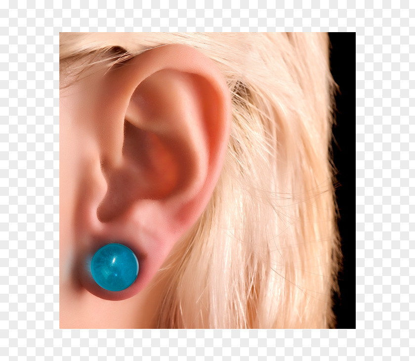 Ear Earring Plug Fleischtunnel Amethyst PNG