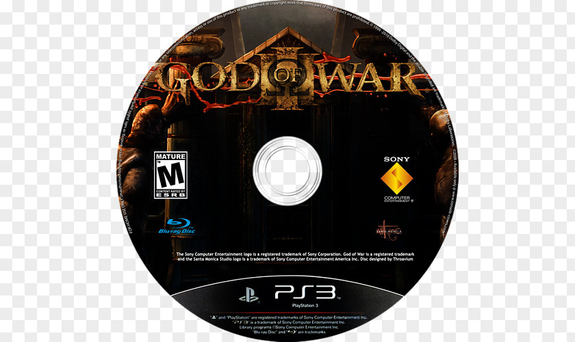God Of War 3 III Compact Disc PlayStation Disk Storage PNG