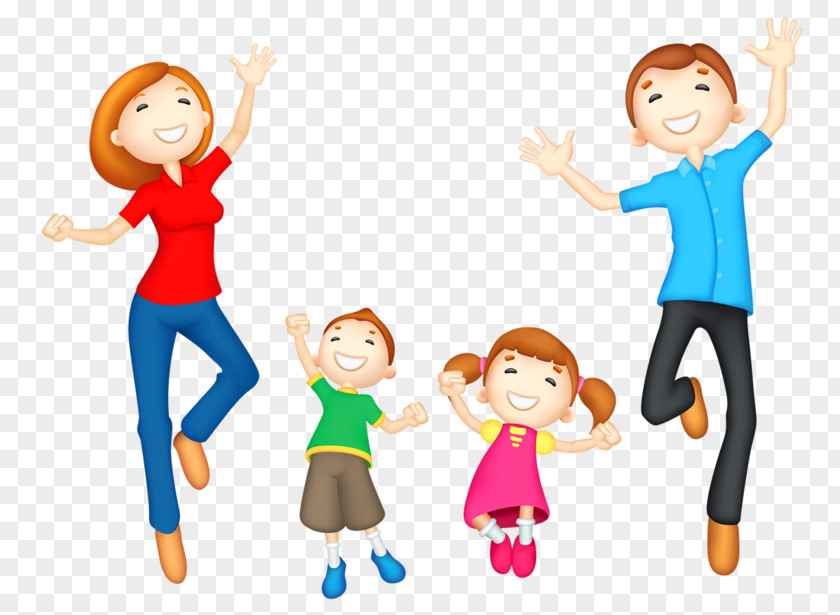 Happy Family Daughter Son Father Clip Art PNG