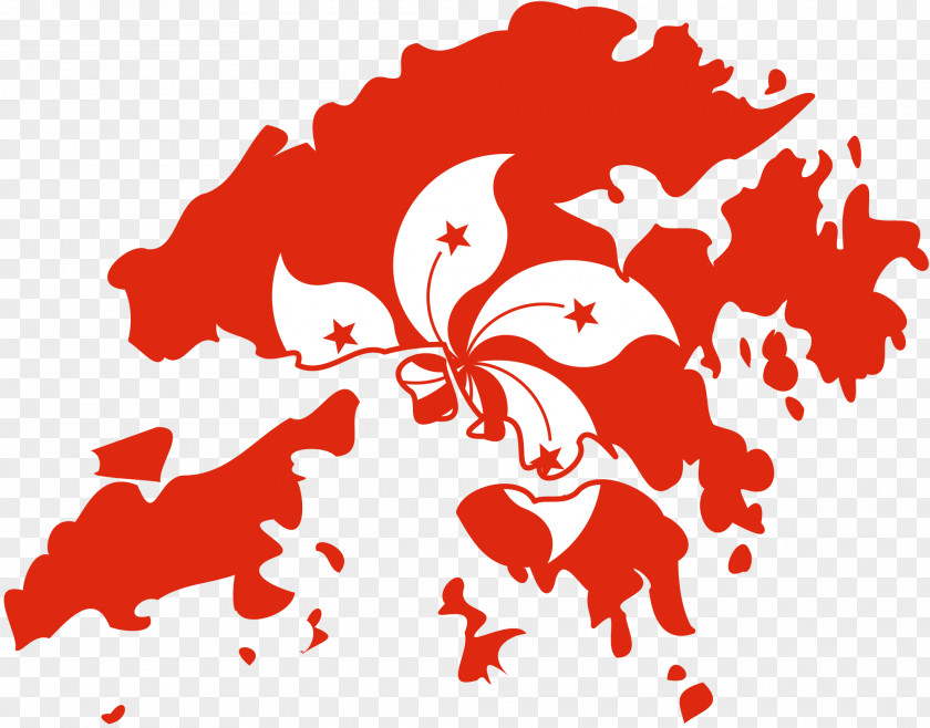 Map Flag Of Hong Kong PNG