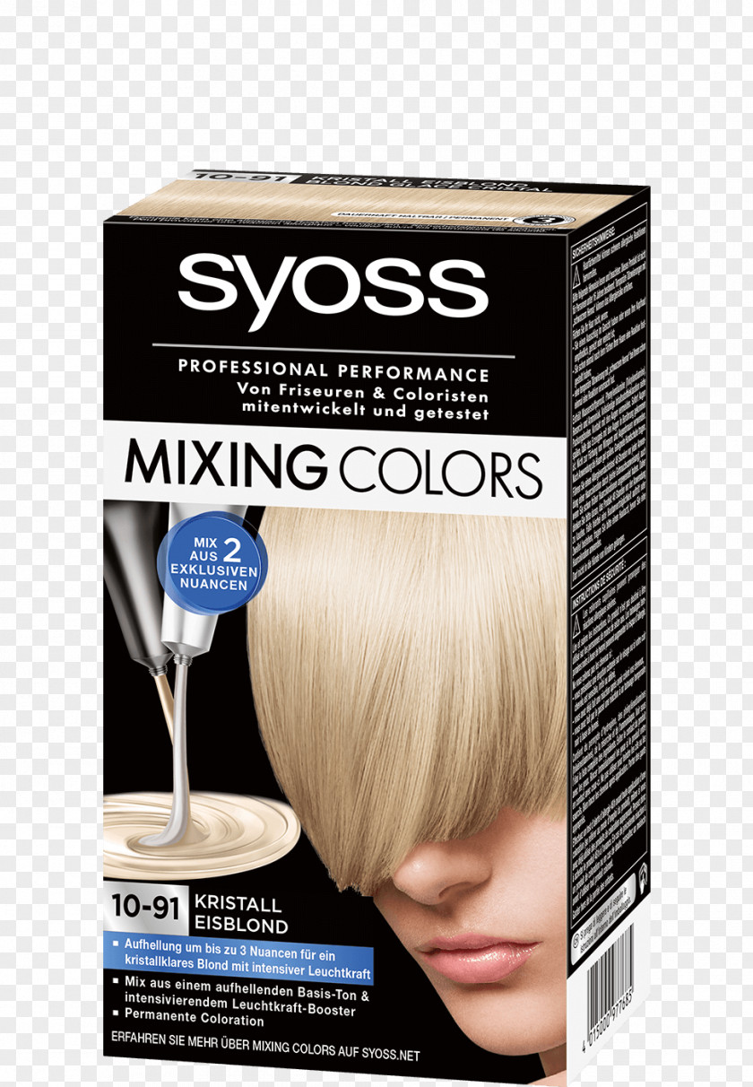 Mix Color Hair Coloring Blond Tints And Shades Paint PNG