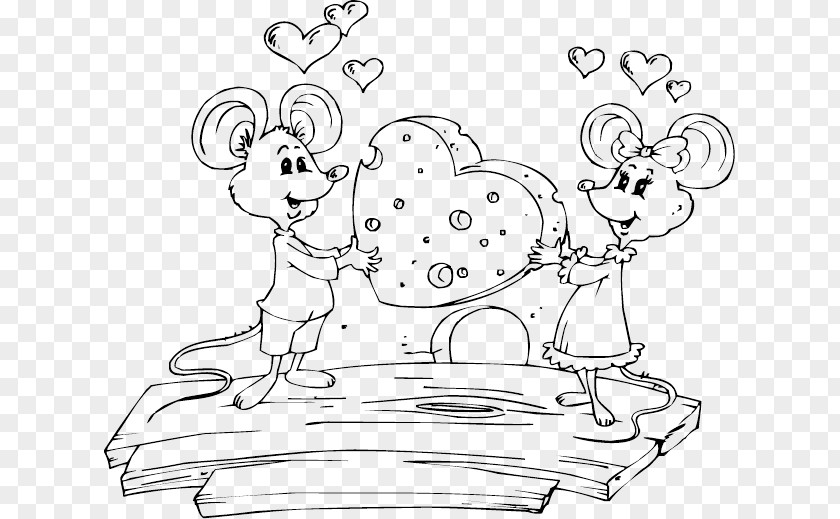 Mouse Coloring Book Child Illustration Cheese PNG