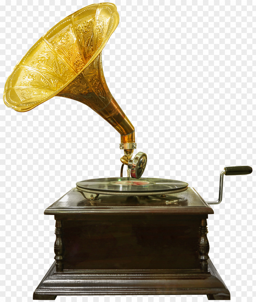Vintage Gramophone Transparent Clip Art Image Phonograph PNG
