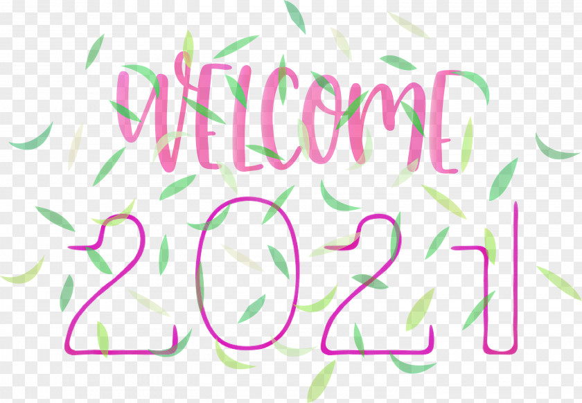 Welcome 2021 Year New PNG