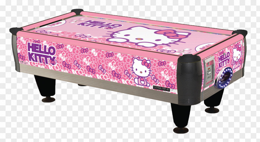 AIR HOCKEY Hello Kitty Air Hockey Sega Table Games Arcade Game PNG