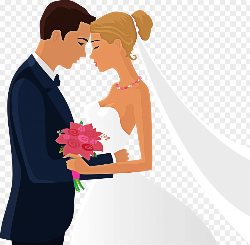 Groom Cartoon Male Love Interaction PNG