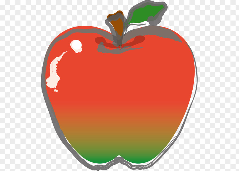 Apple Heart Clip Art PNG