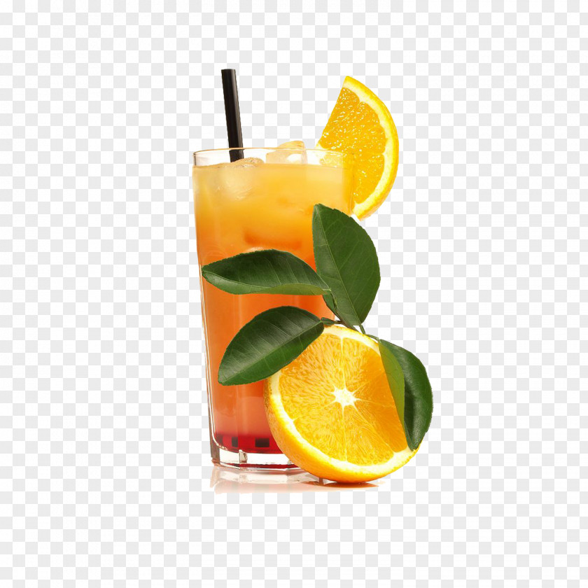 Frozen Summer Orange Juice Fresh Fruit Tequila Sunrise Soft Drink Cocktail PNG