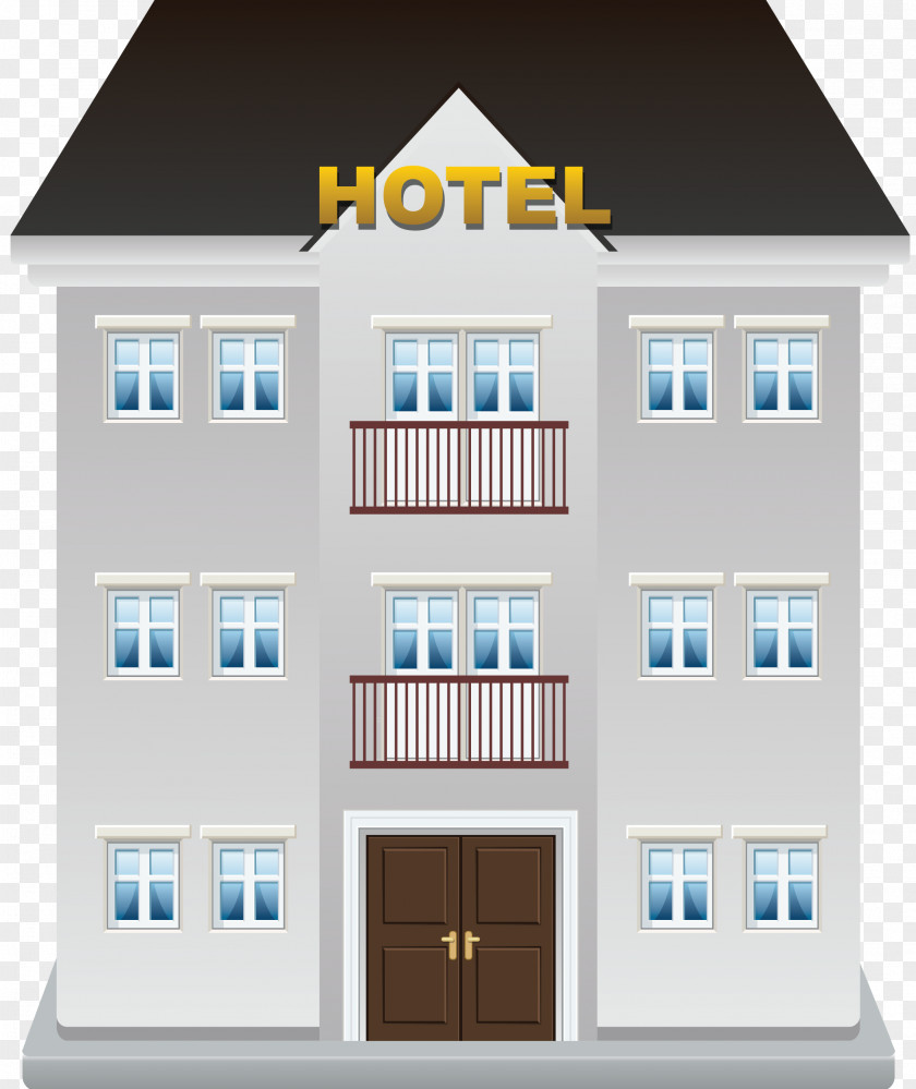 Hotel Building Animation PNG